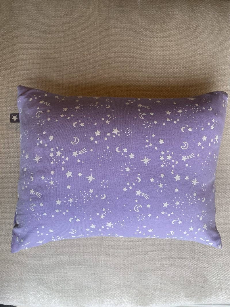 Mini pillow with removable cover ("Lilac Dreams")