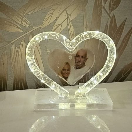 personalised illuminated heart keepsake