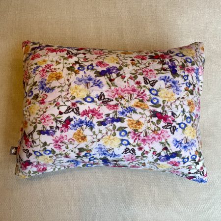 Mini pillow with removable cover (“English Garden")