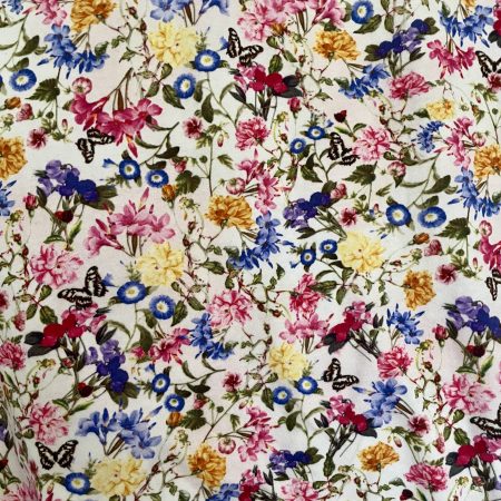 Mini pillow with removable cover (“English Garden")