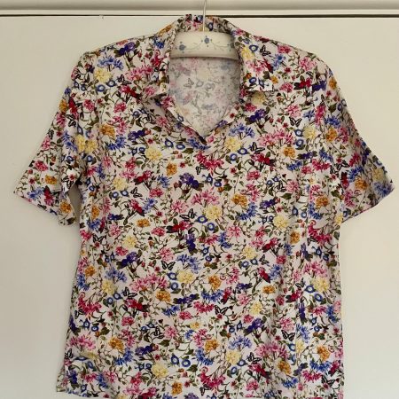 Mini pillow with removable cover (“English Garden")