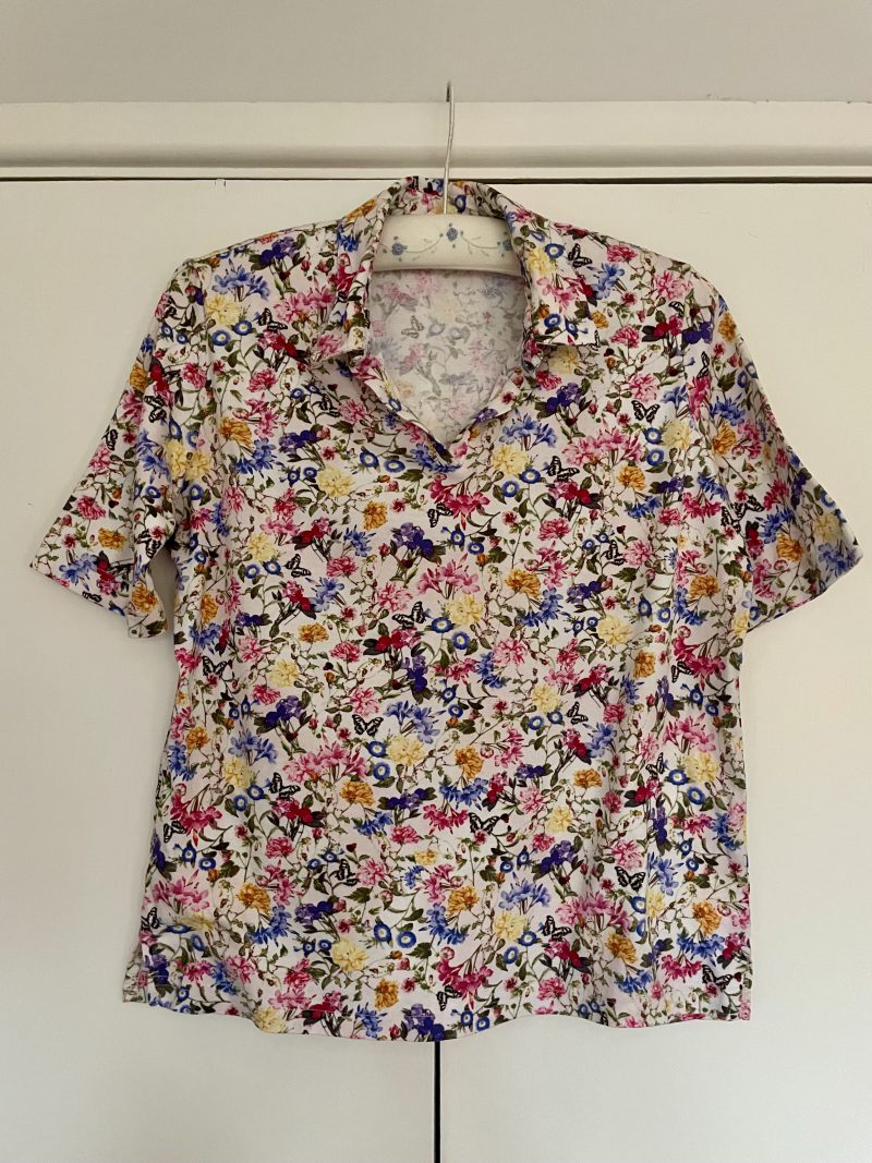 Mini pillow with removable cover (“English Garden")