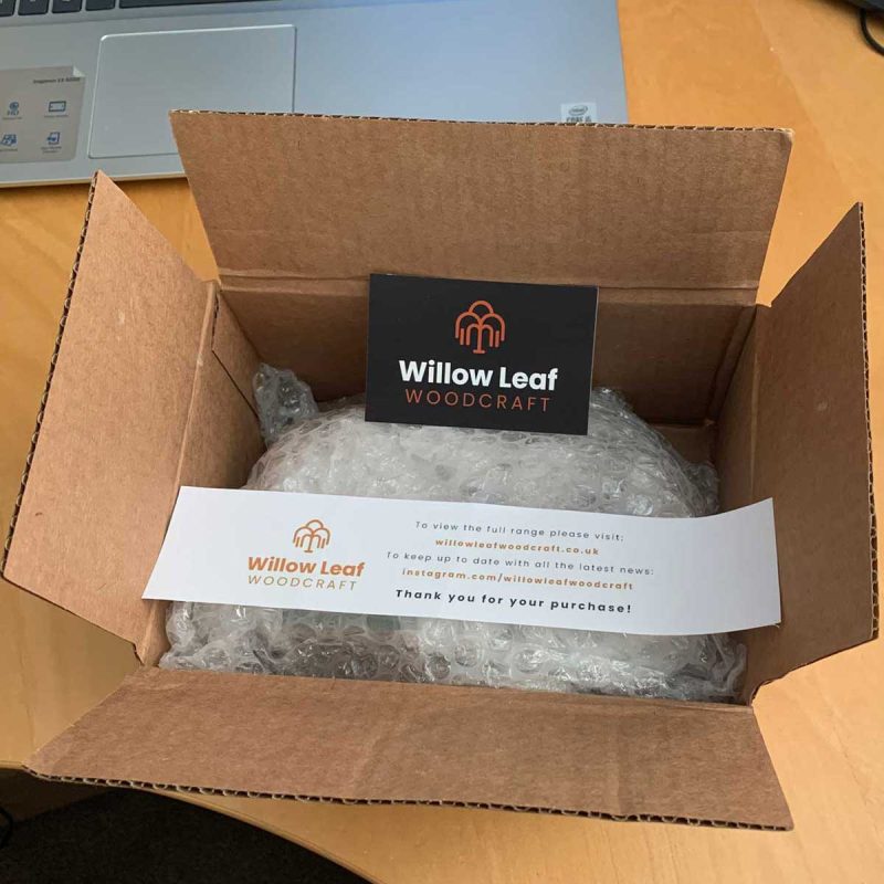 Handmade Spring Cottage green wooden ornament - Deluxe edition with working lamp