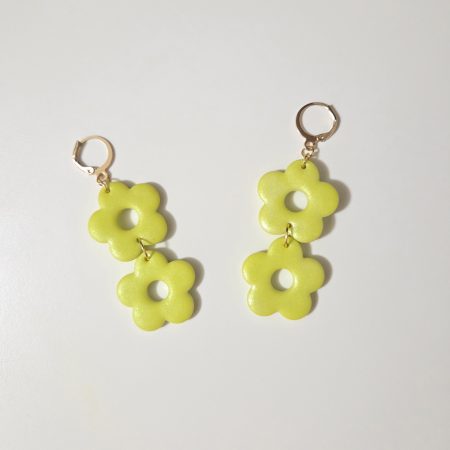 Polymer Clay Earrings Sunny Garden