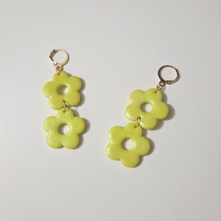Polymer Clay Earrings Sunny Garden