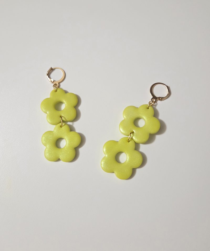 Polymer Clay Earrings Sunny Garden