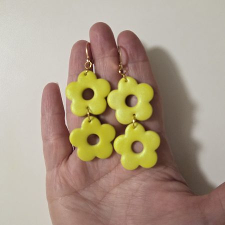 Polymer Clay Earrings Sunny Garden