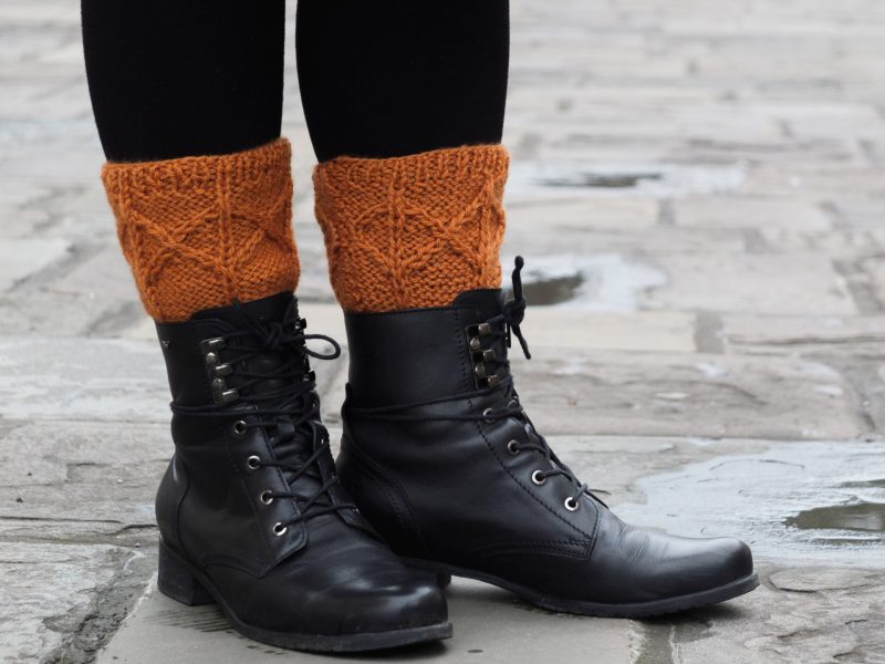 Knitting Pattern: Eye of the Tiger Boot Toppers