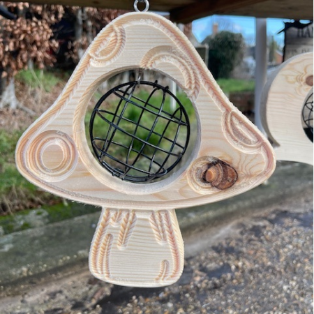 Wooden Bird Feeder