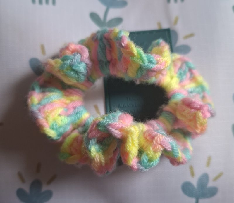 Pastel Neon Hair Scrunchie