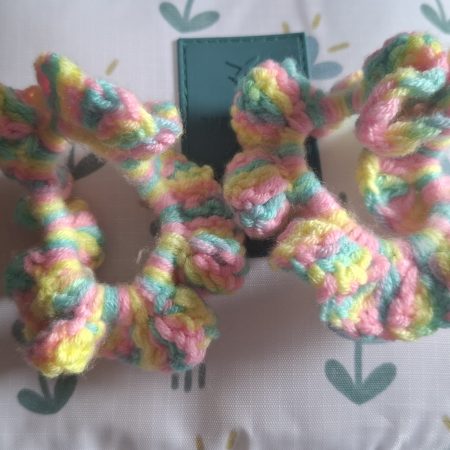 Pastel Neon Hair Scrunchie
