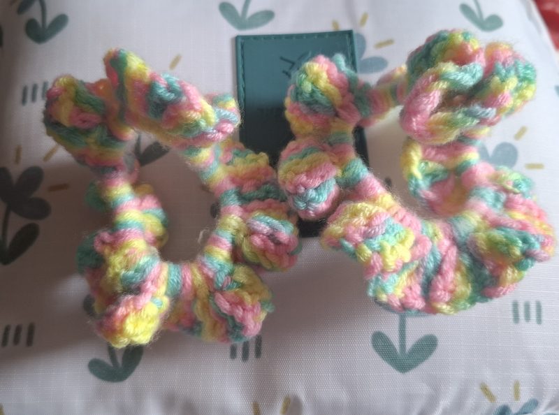 Pastel Neon Hair Scrunchie