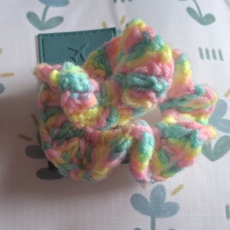 Pastel Neon Hair Scrunchie