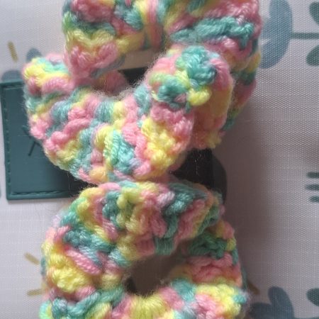 Pastel Neon Hair Scrunchie