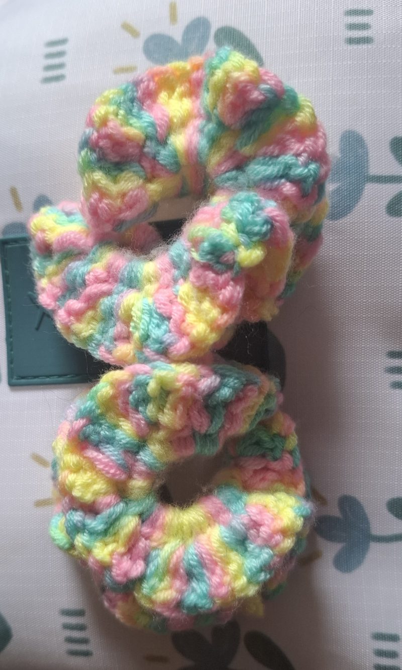 Pastel Neon Hair Scrunchie