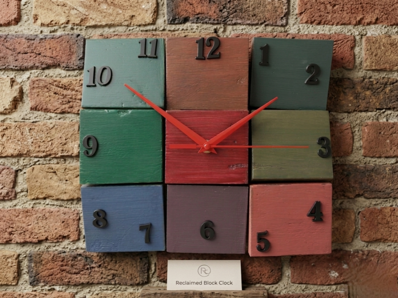 Reclaimed block clock