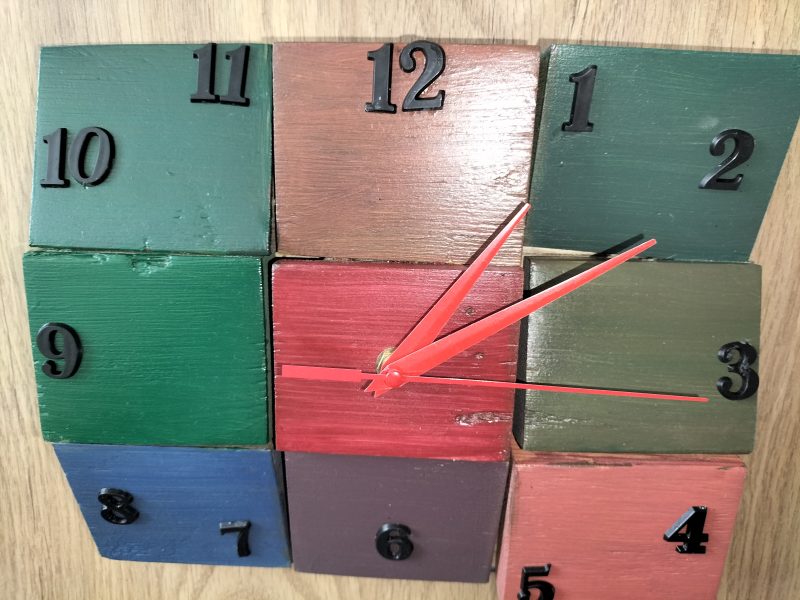Reclaimed block clock