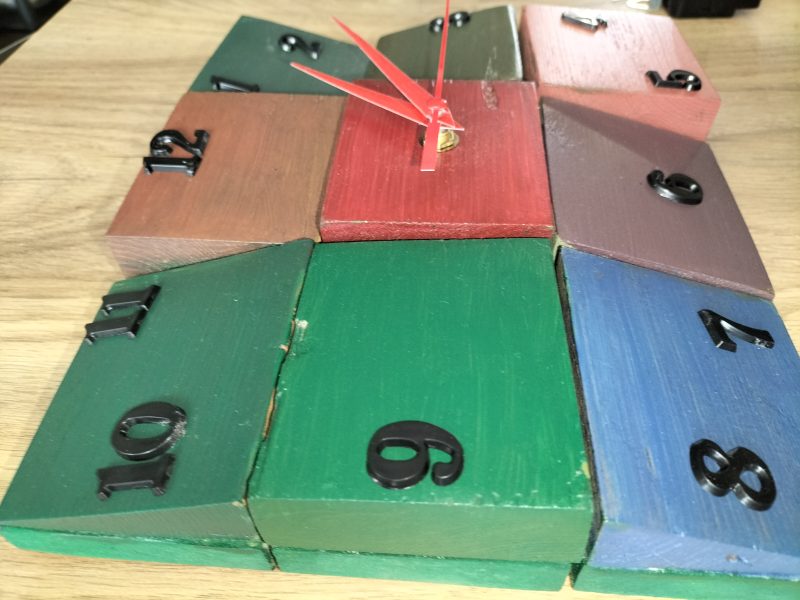 Reclaimed block clock