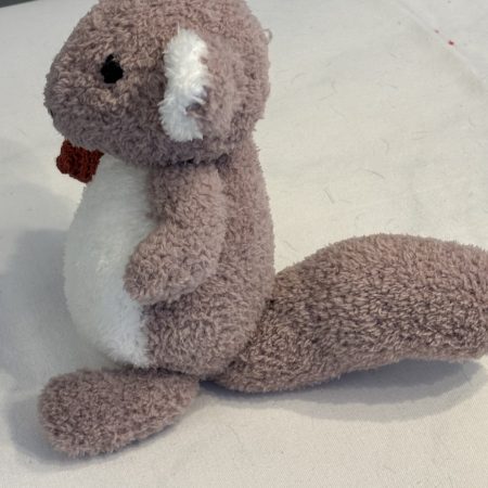 Hand Knitted Toy Squirrel in Soft Yarn