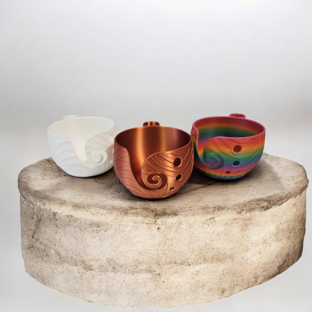 Yarn Bowl, Yarn Holder with Scissors and Hook Pot in a range of colours