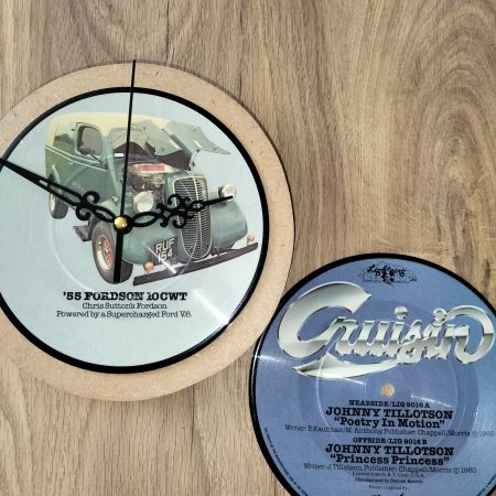 Vintage 55 Fordson Vinyl Wall Clock