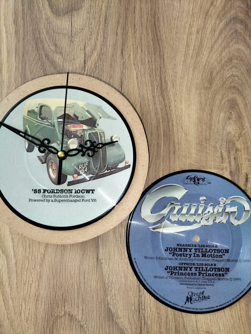 Vintage 55 Fordson Vinyl Wall Clock