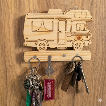Handcrafted Reclaimed Wood rare earth magnetic Key Holder