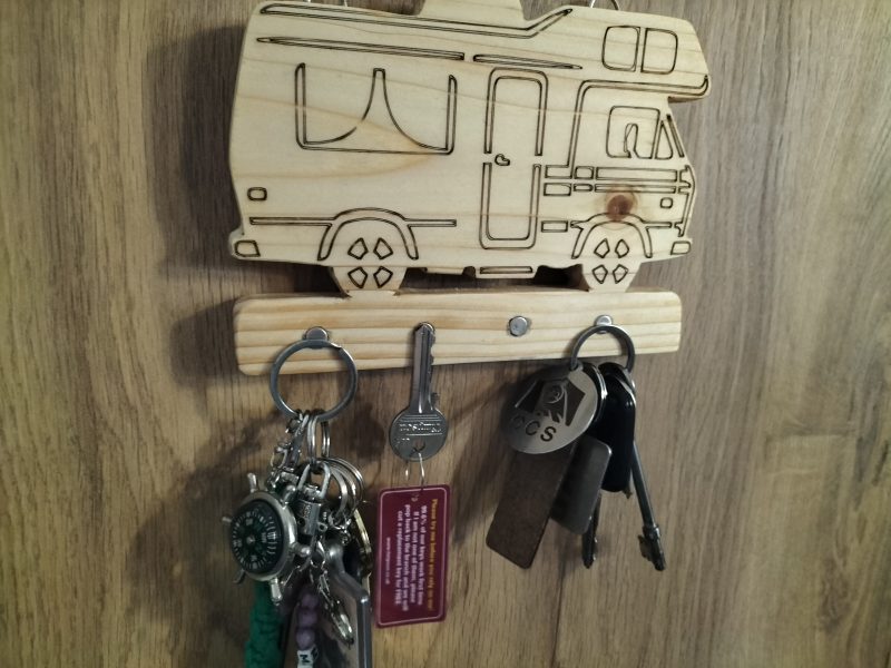 Handcrafted Reclaimed Wood rare earth magnetic Key Holder