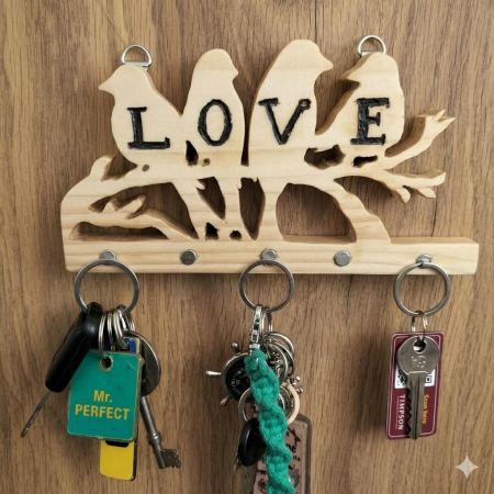 Handcrafted Reclaimed Wood rare earth magnetic Key Holder