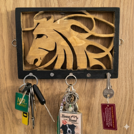 Handcrafted Reclaimed Wood rare earth magnetic Key Holder