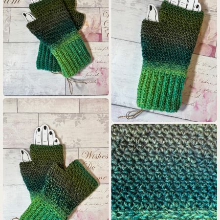 Crocheted Fingerless Gloves / Mittens