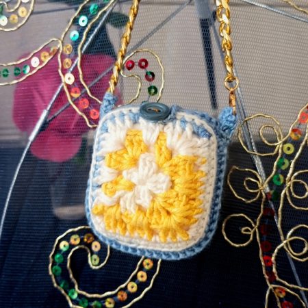 Crochet Handmade Mini Pouch Holder for Airpods or Small Things