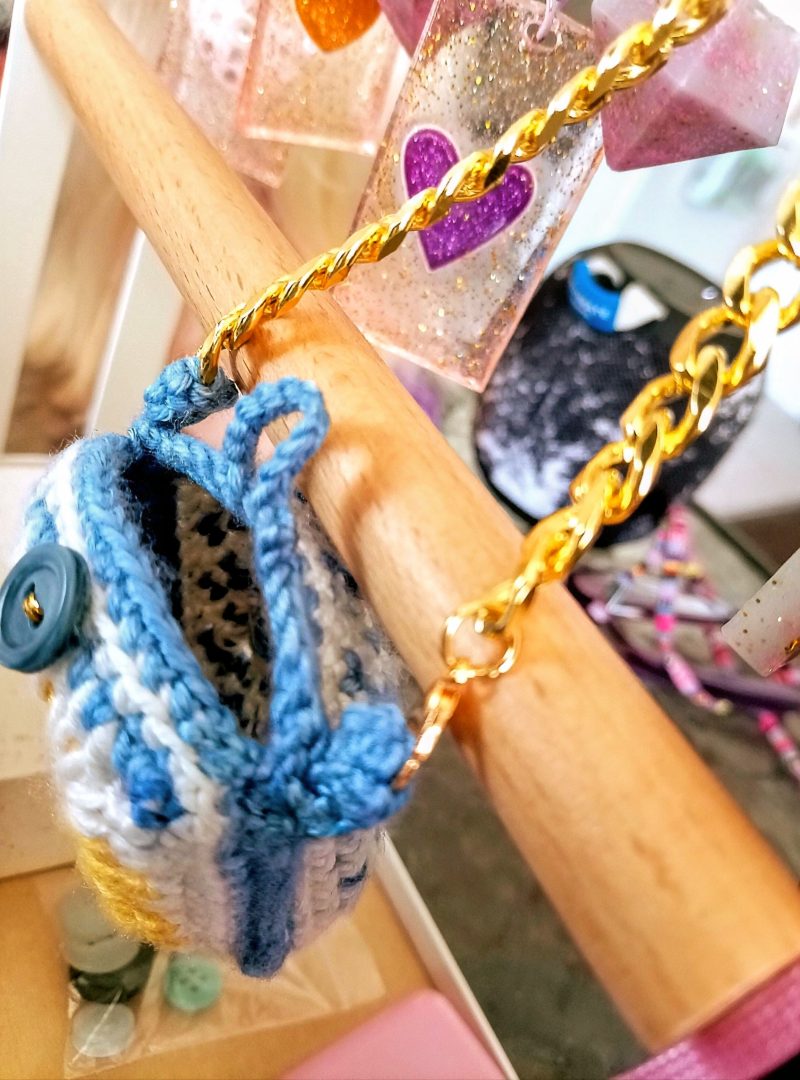 Crochet Handmade Mini Pouch Holder for Airpods or Small Things