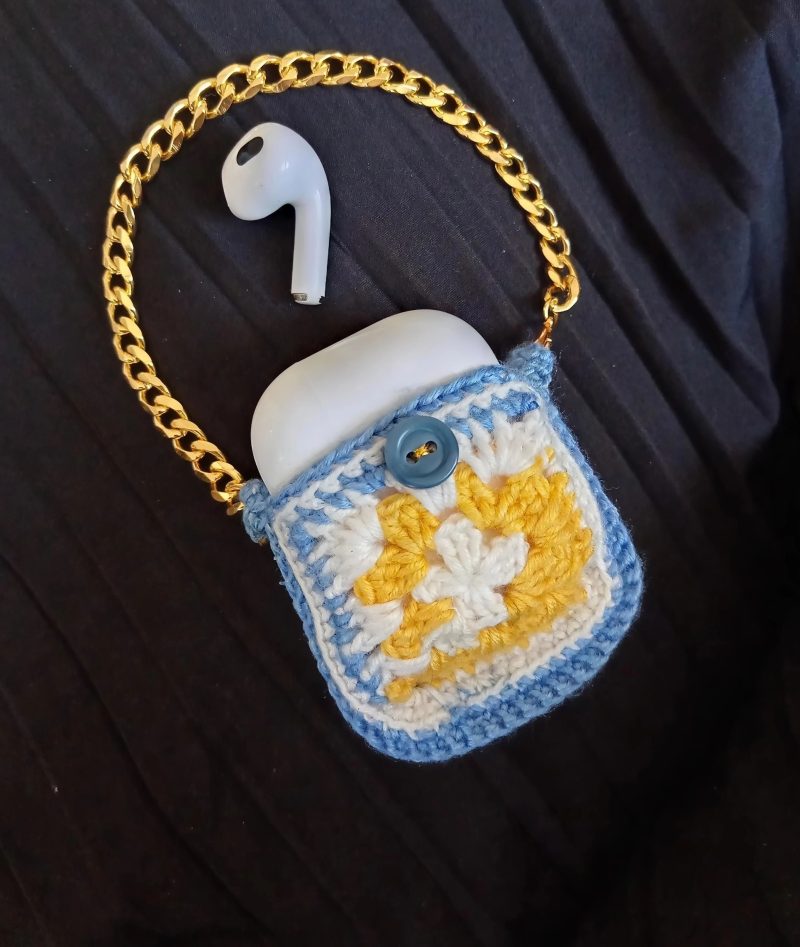 Crochet Handmade Mini Pouch Holder for Airpods or Small Things