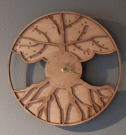 Wooden Wall Clock