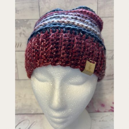 Crocheted Slouchy Beanie Hat - Unisex