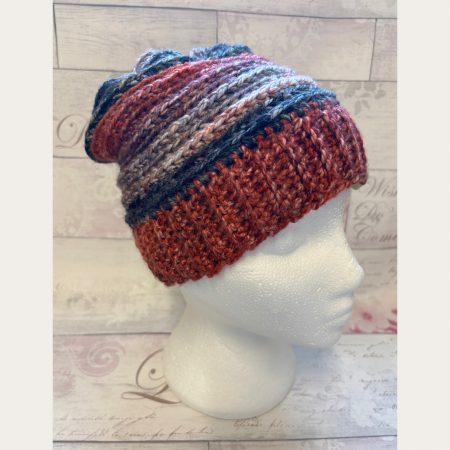 Crocheted Slouchy Beanie Hat - Unisex