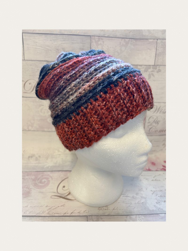 Crocheted Slouchy Beanie Hat - Unisex