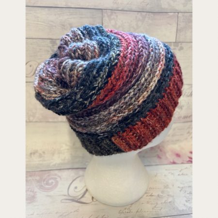 Crocheted Slouchy Beanie Hat - Unisex