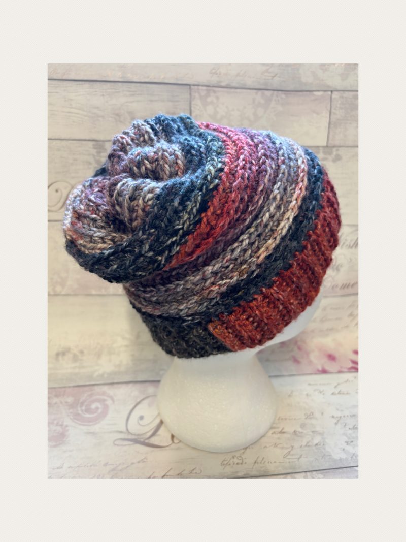 Crocheted Slouchy Beanie Hat - Unisex