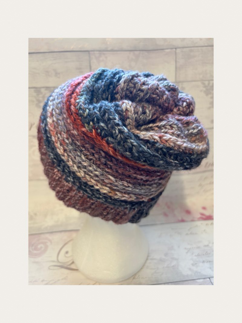 Crocheted Slouchy Beanie Hat - Unisex