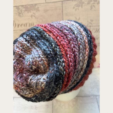 Crocheted Slouchy Beanie Hat - Unisex