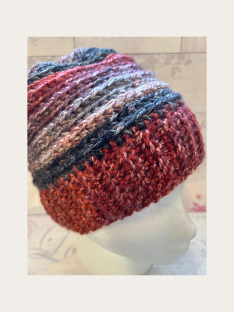 Crocheted Slouchy Beanie Hat - Unisex
