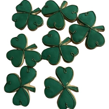 3 Shamrock Decorated Cookie