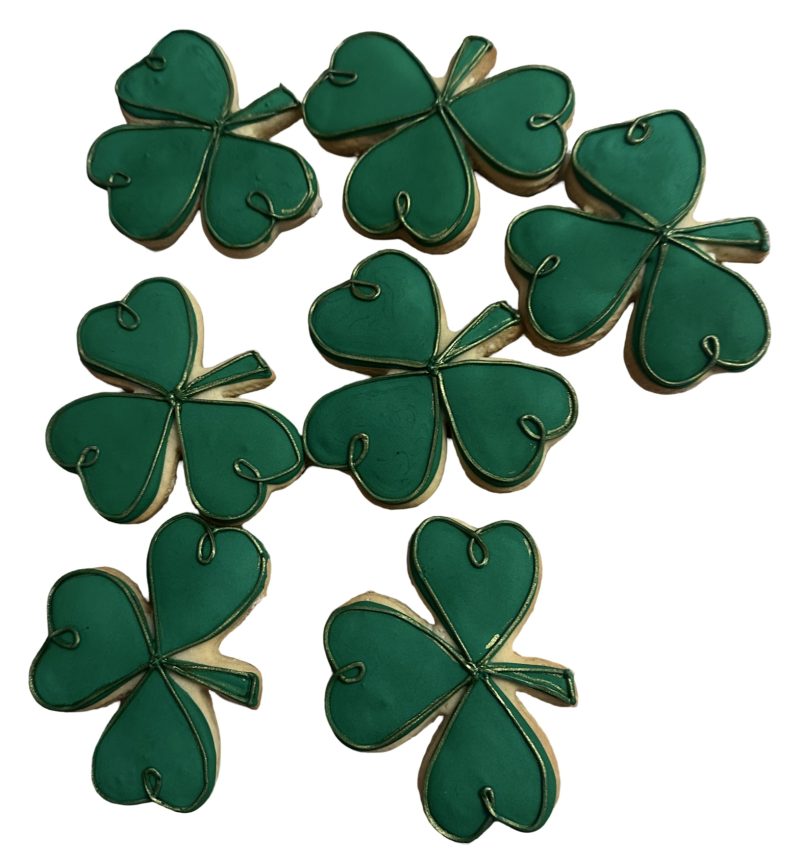3 Shamrock Decorated Cookie