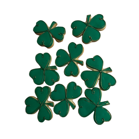 3 Shamrock Decorated Cookie