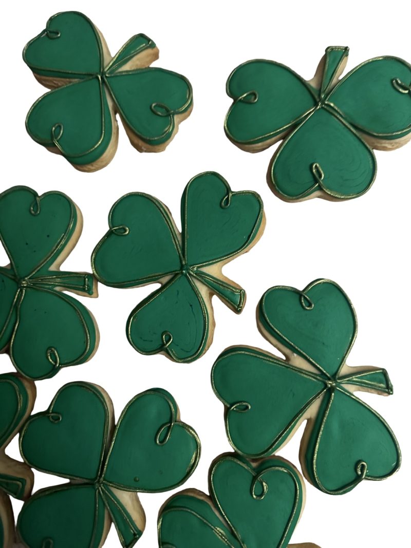 3 Shamrock Decorated Cookie