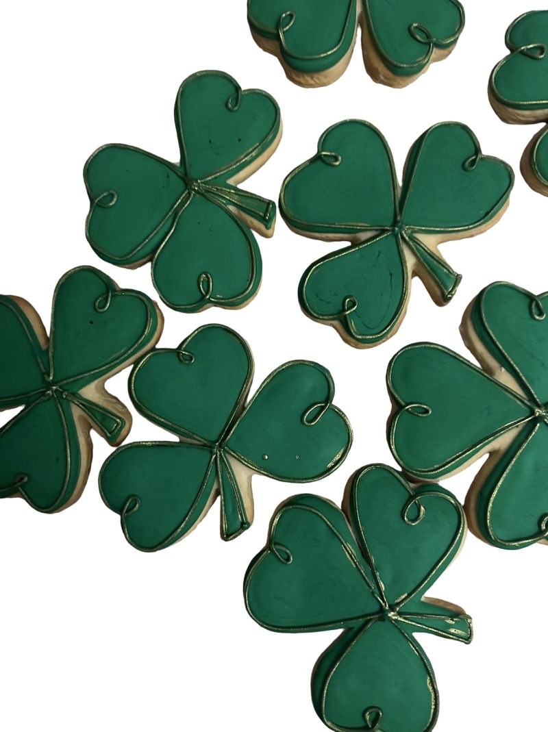 3 Shamrock Decorated Cookie