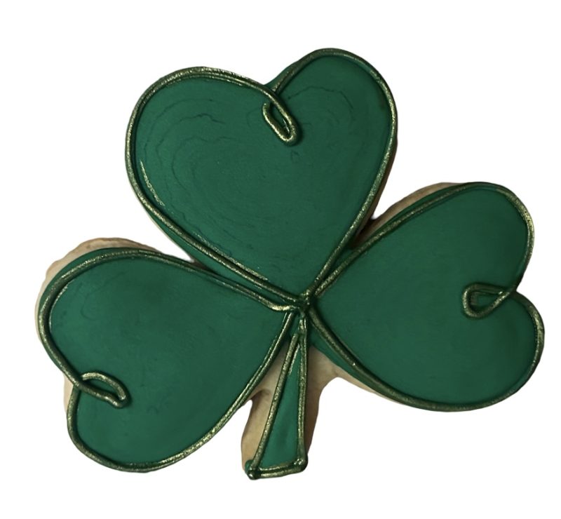 Shamrock Decorated Cookie