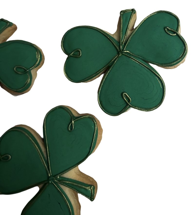 3 Shamrock Decorated Cookie